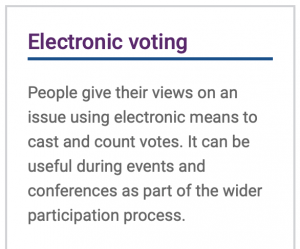 Electronic votin